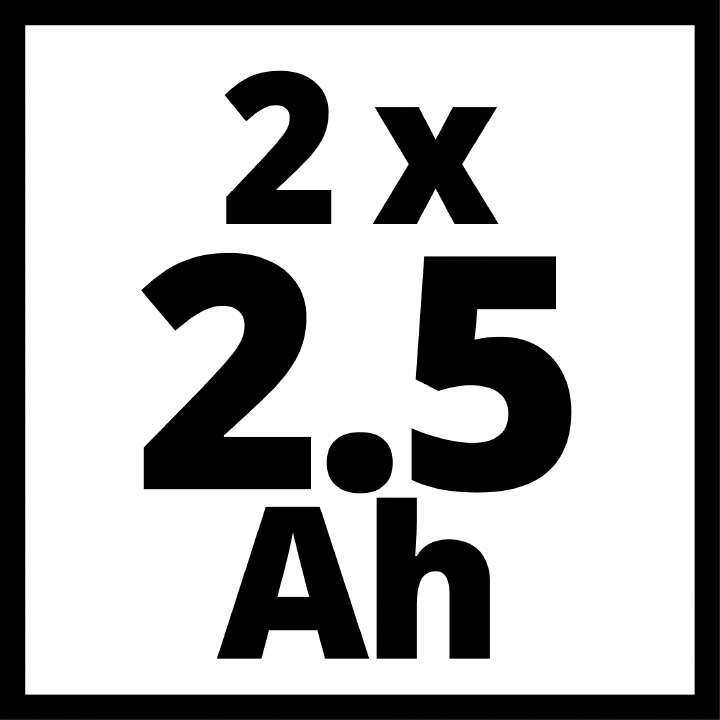 Einhell Akku 2x 18V 2,5 Ah PXC-Twinpack